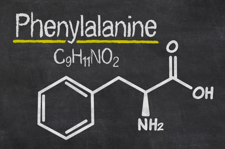 Chemický vzorec fenylalaninu
