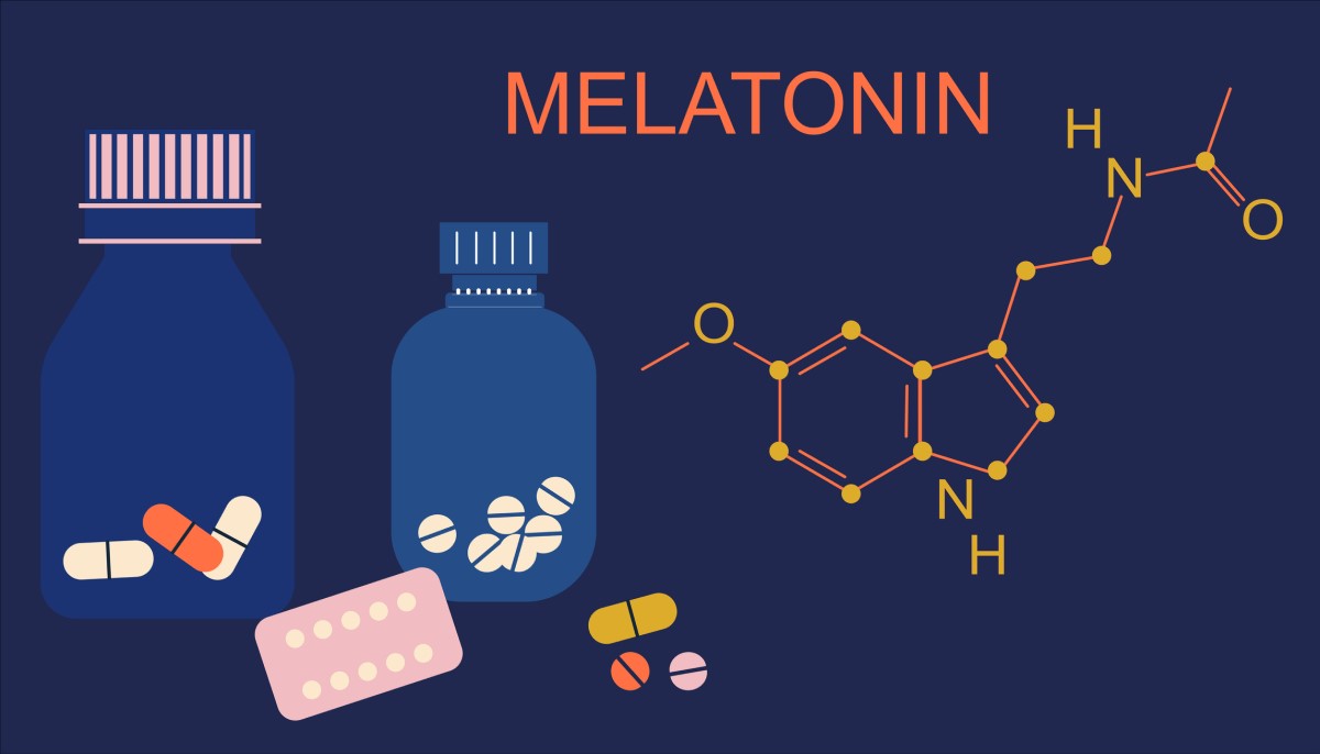 Melatonin - chemický vzorec, schéma
