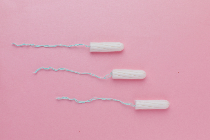 Menstruační tampony na jedno použití