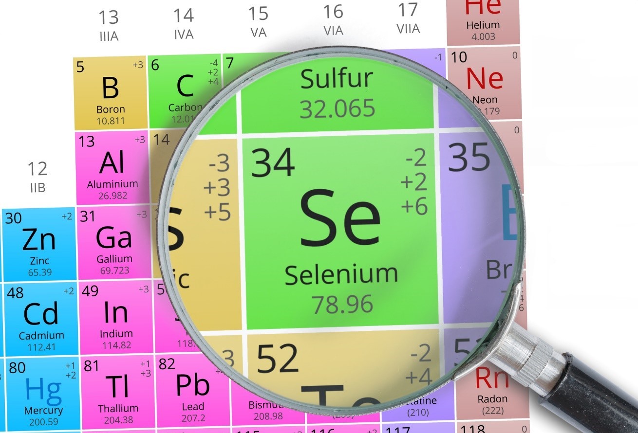 Selen v periodické tabulce chemických prvků
