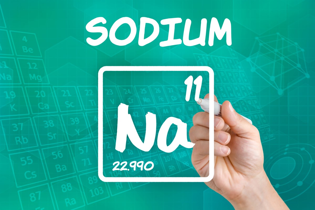 Sodík Na – označení v periodické tabulce chemických prvků